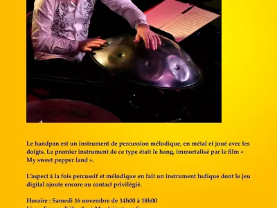 ATELIER DE HANDPAN, AVEC THIERRY DI FILIPPO, MONTAIGUT-SUR-SAVE