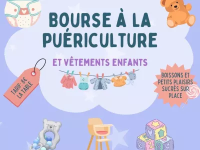 BOURSE PUÉRICULTURE, AVEC LA CRÈCHE LES MARMOUSETS, MERVILLE