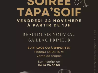 SOIRÉE TAPA'SOIF, LAUNAC