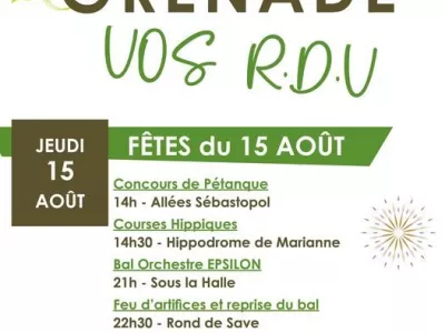 LE 15 AOÛT À GRENADE, GRENADE-SUR-GARONNE