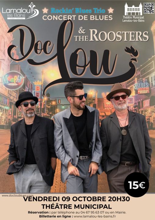 DOC LOU & THE ROOSTERS AFFICHE - 1