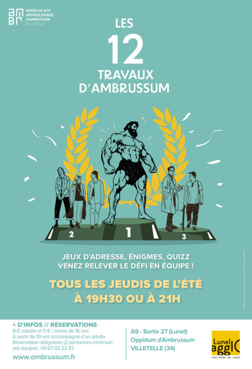 12 travaux Ambrussum Affiche