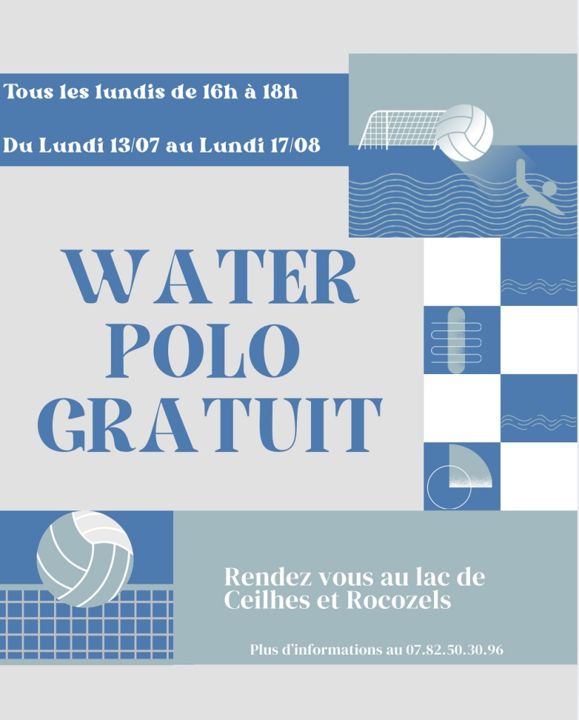 13 07 au 17 08 CEILHES Water polo gratuit