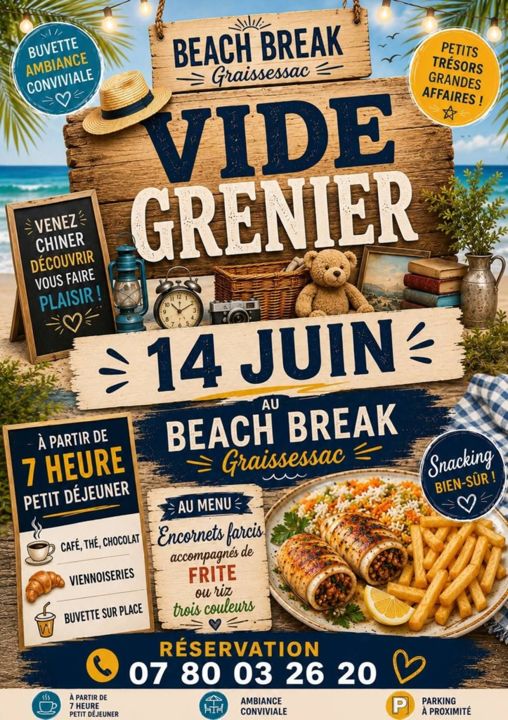 14 06 Graissessac Vide grenier Beach Break