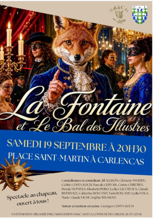 19 09 CARLENCAS La Fontaine et le bal des illustres