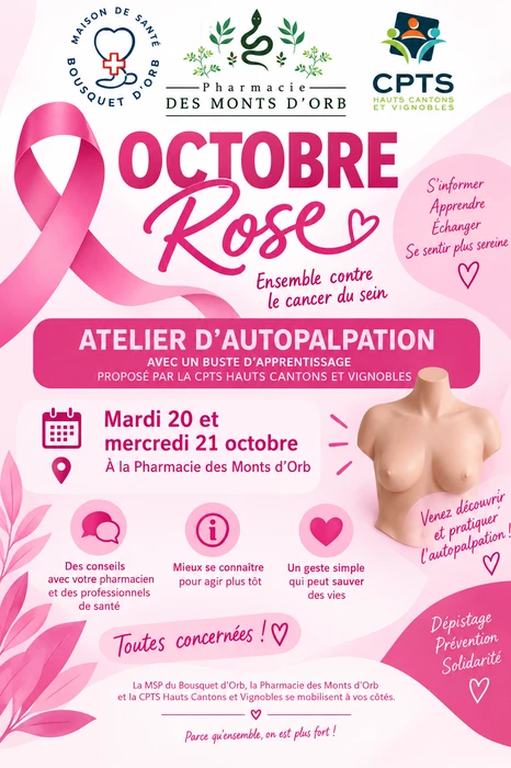 20 et 21 10 Le Bousquet Atelier d'autopalpation