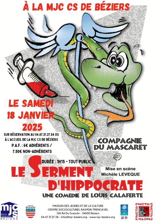 2025-01-18 théâtre le serment d'hippocrate MJC Béziers