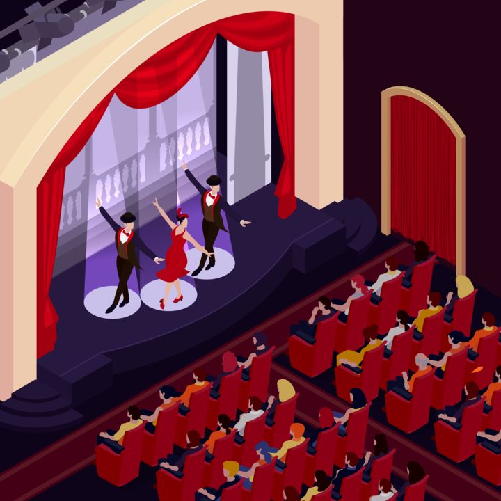 Theatre Isometric Background