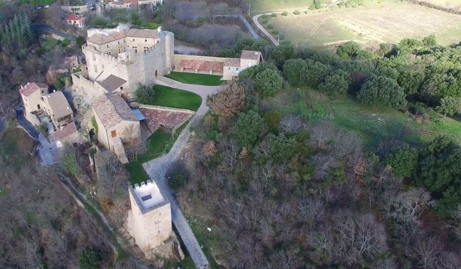Vue aérienne de la Tour et du château