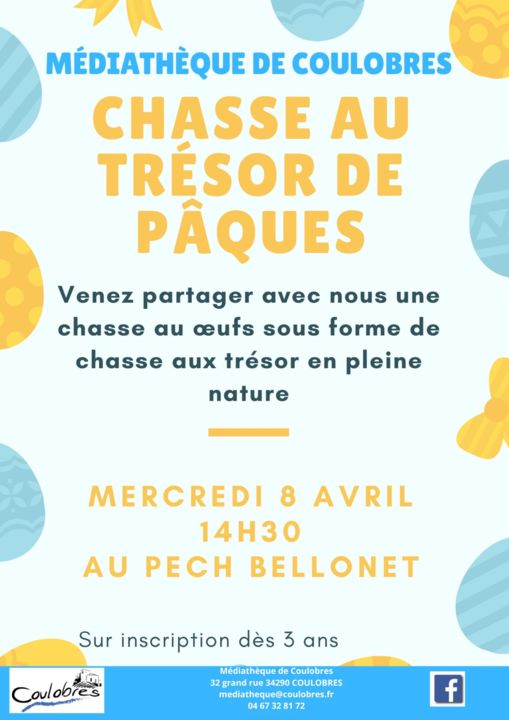 Chasse au trésor de Pâques à la médiathèque de Coulobres_Coulobres_1