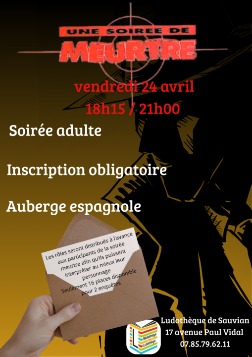 Quinzaine du jeux- Soirée enquête – Devenez détective_Sauvian_1