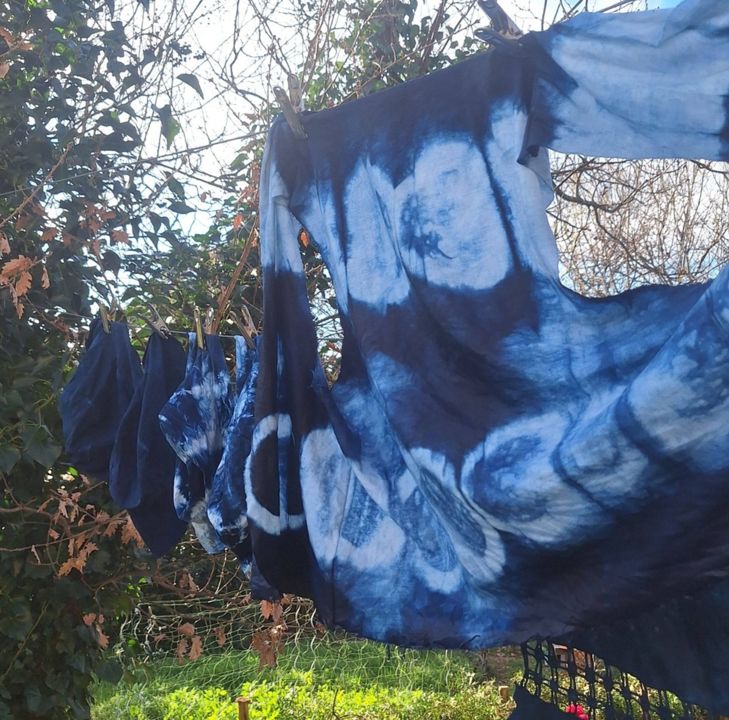 Les Ateliers Tatakizomé et teinture végétale : Teindre avec l'indigo_Caux_1