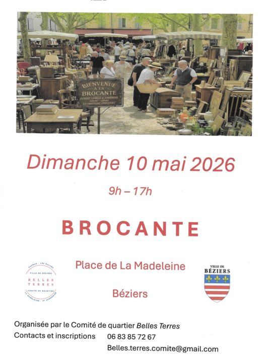 Brocante place de la Madeleine_Béziers_1