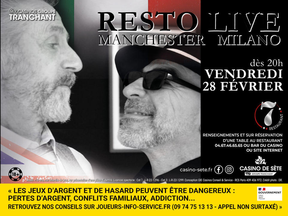 SOIRÉE RESTO-LIVE : MANCHESTER MILANO