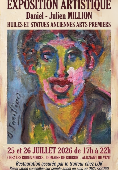Exposition artistique - Domaine Les Robes Noires_Alignan-du-Vent_1