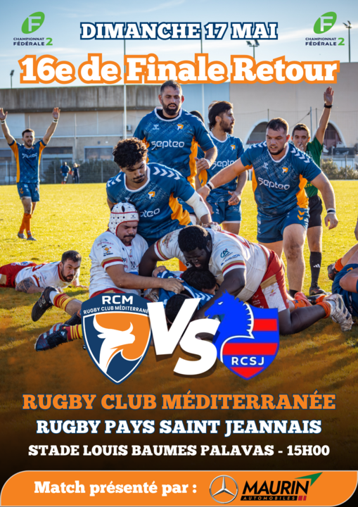 Match de rugby RCM Palavas Méditerranée vs Pays Saint Jeannais_Palavas-les-Flots_1