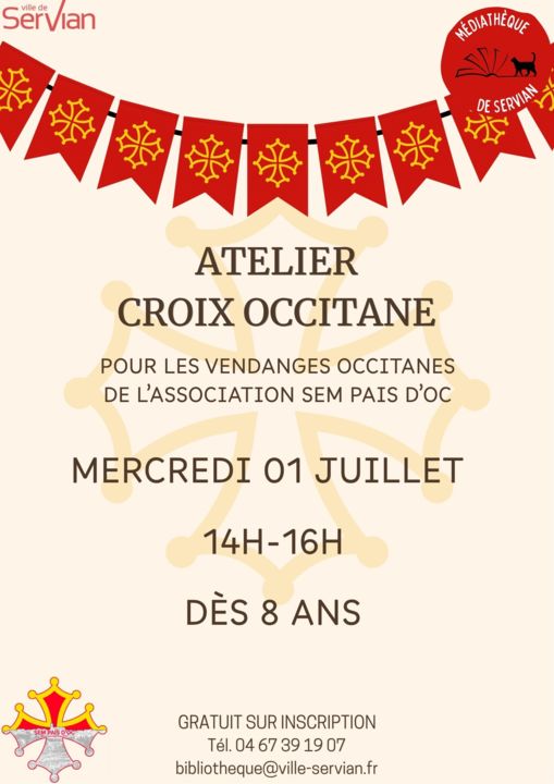 Atelier Banderole Croix Occitane - Servian_Servian_1