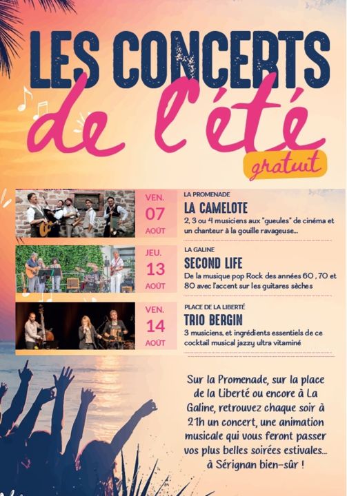 Les concerts de l'été : La Camelote_Sérignan_1