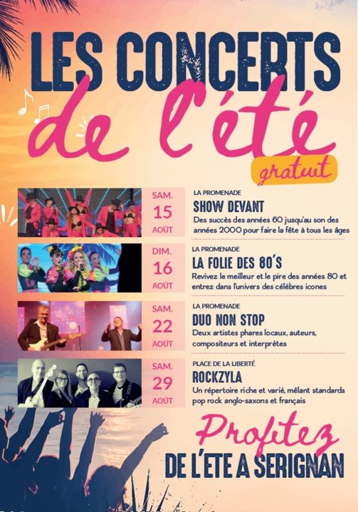 Les concerts de l'été : Show devant_Sérignan_1