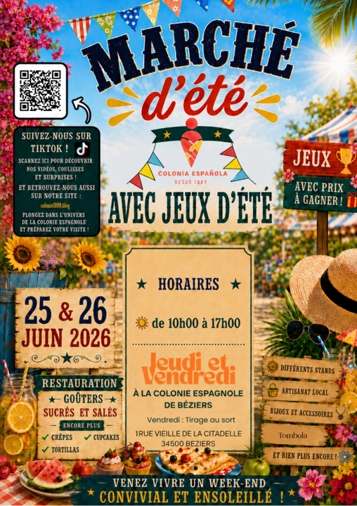 Colonie espagnole de Béziers 2026 - Marché d'été_Béziers_1