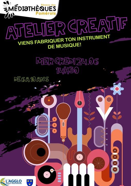 Atelier Créatif - Viens créer ton instrument de musique !_Pomérols_1