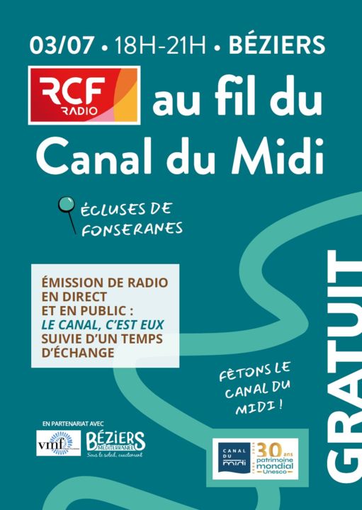 RCF radio : Au fil du Canal du Midi_Béziers_1