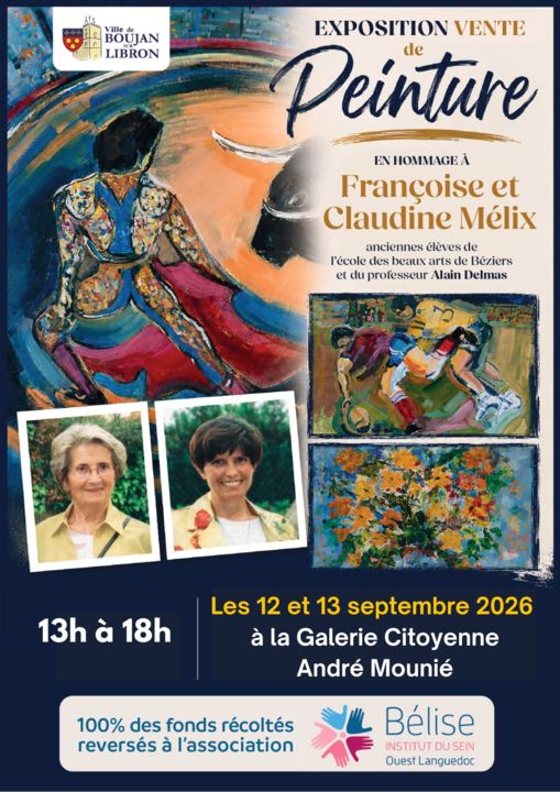 Exposition-vente de peinture – En hommage à Françoise et Claudine Mélix_Boujan-sur-Libron_1