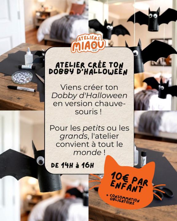 Crée ton Dobby d’Halloween – Version chauve-souris_Béziers_1