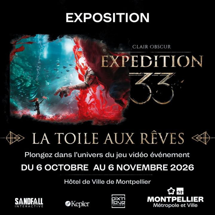 Exposition « Clair Obscur: Expedition 33 – La toile aux rêves »