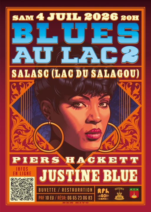 affiche blues au lac