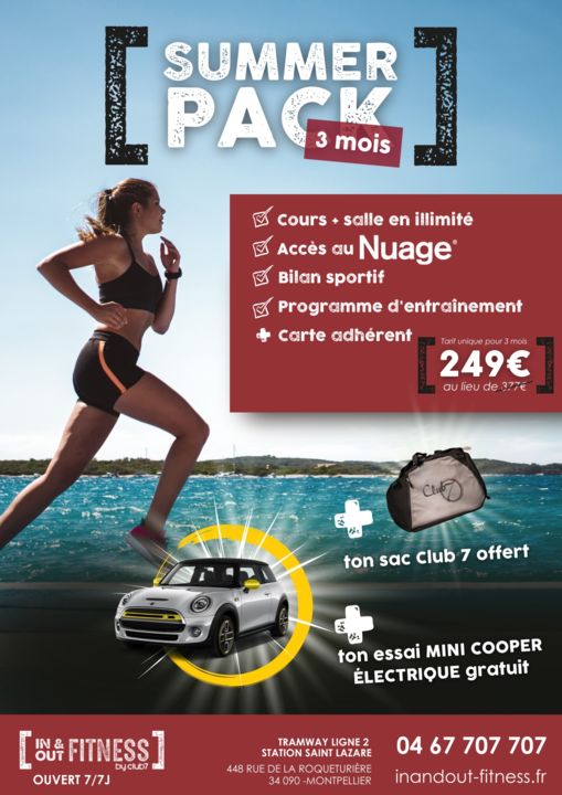 AFFICHE SUMMER PACK IN&OUT FITNESS 2022