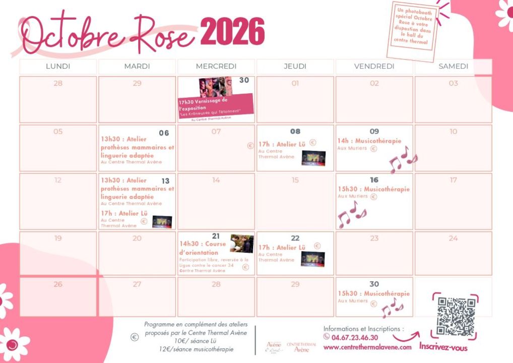 AVENE octobre rose centre thermal Avène 1024 T