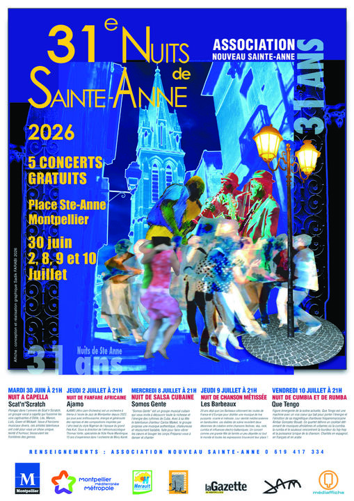 Affiche A5-31e Nuits Ste 2026