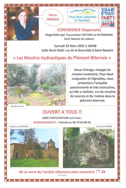 Affiche Conférence sur les Moulins du Piémonts Biterrois_page-0001 (1)