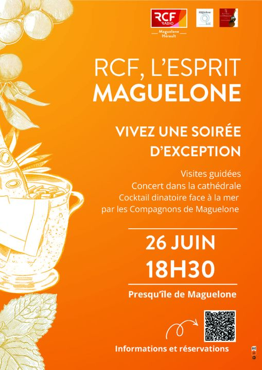Affiche RCF l'esprit Maguelone 26 juin