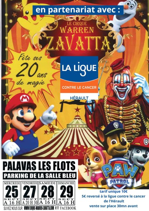 Affiche cirque Warren Zavatta