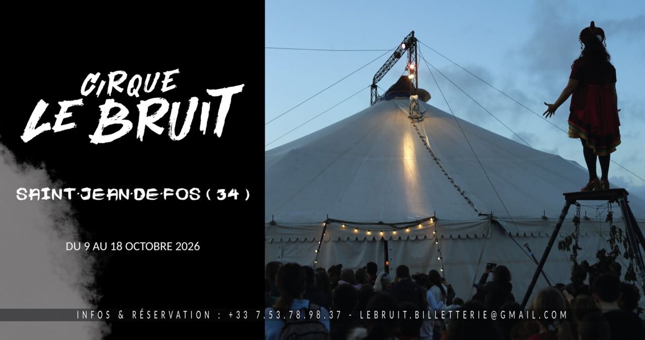 Affiche cirque le Bruit à Saint Jean de Fos