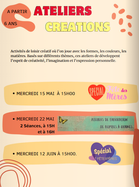 Ateliers créations