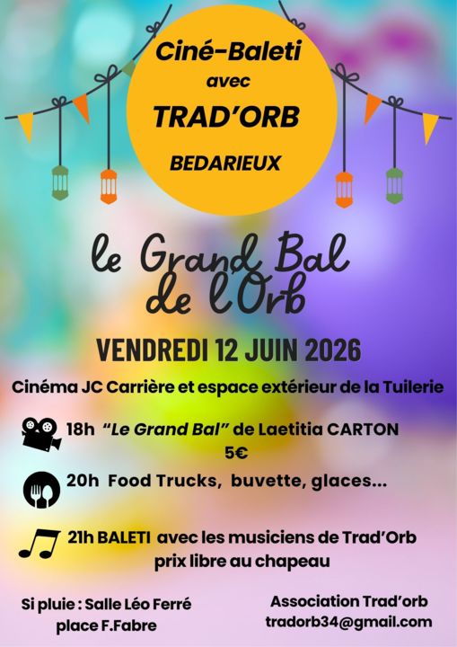 Copie de Affiche Soirée Guinguette Moderne Illustré Multicolore - 1