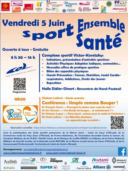 Sport ensemble santé 2026