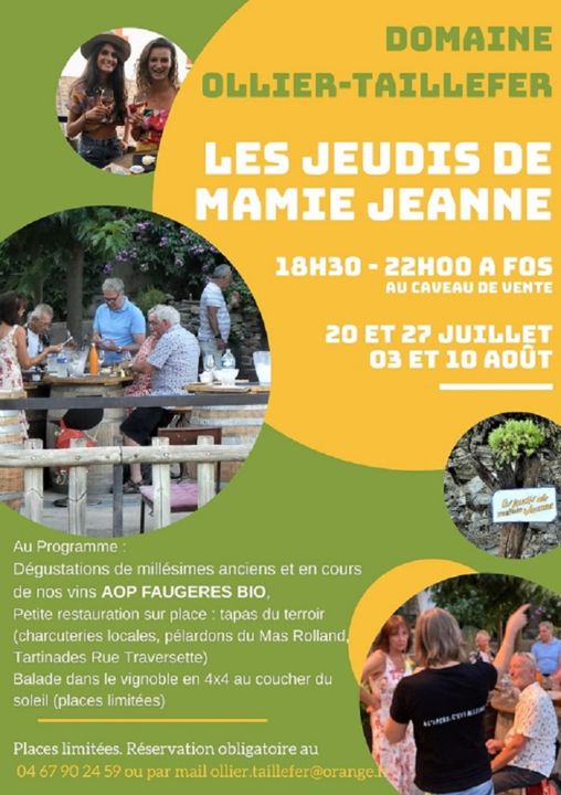Domaine Ollier-Taillefer - Les Jeudis de Mamie Jeanne 2023