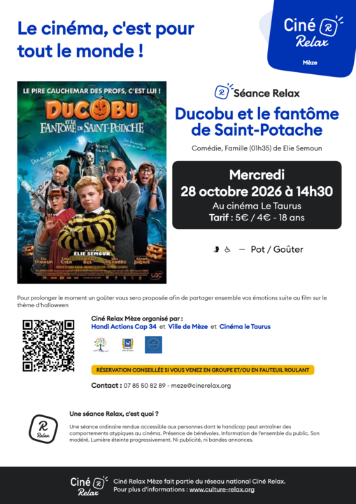 Cine Relax Ducobu Fantome Saint Potache Meze 2026