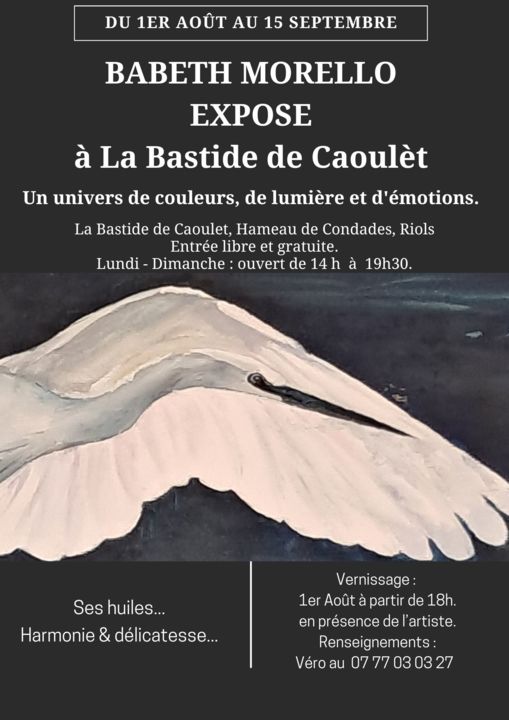 Affiche Exposition Art Moderne Simple Photo Blanc Noir - 1