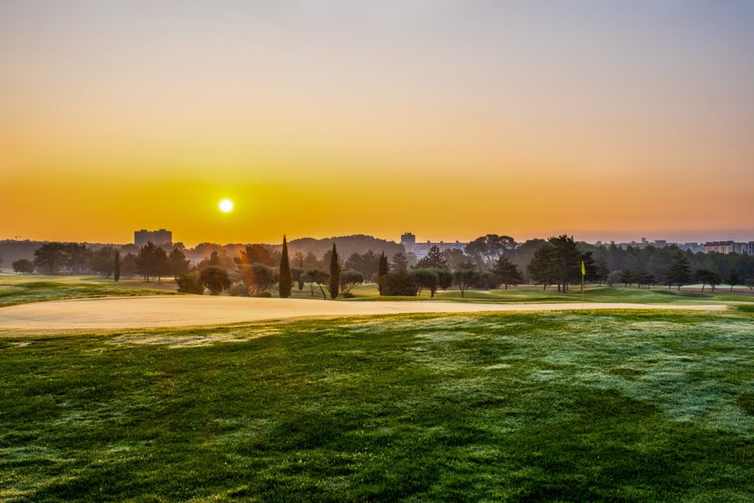 Hôtel Golf Fontcaude coucher du soleil