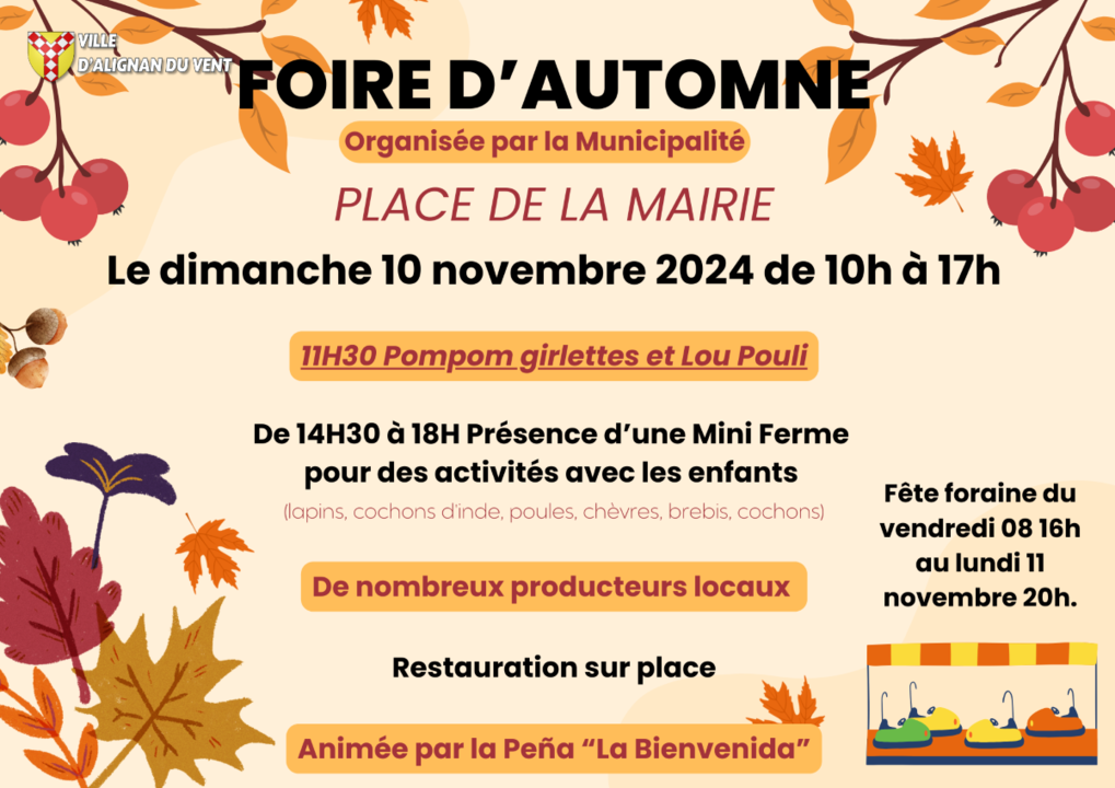 Foire d'automne 2024