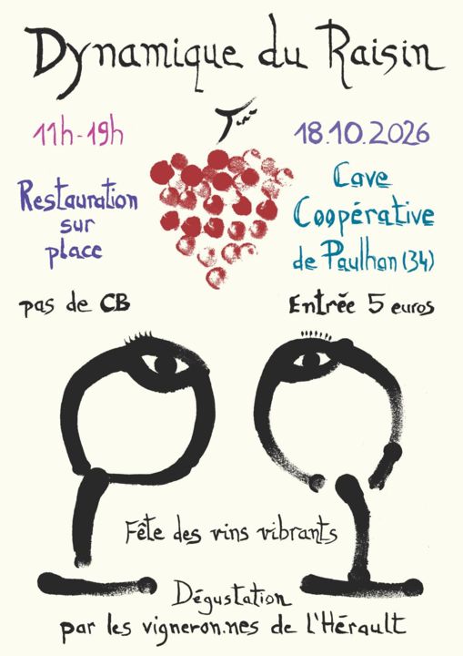 Affiche dynamique du raisin