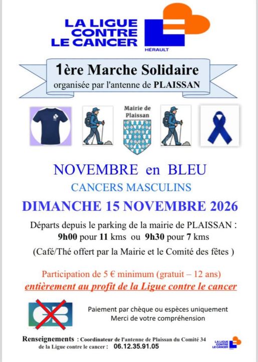 Marche cancer masculin
