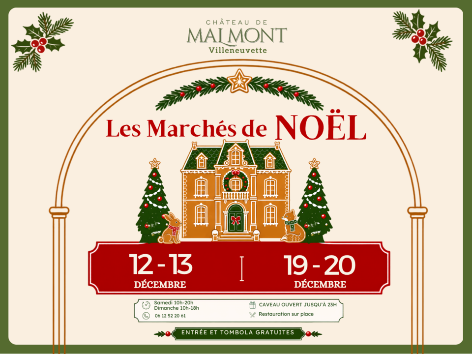 AFFICHE MARCHE DE NOEL