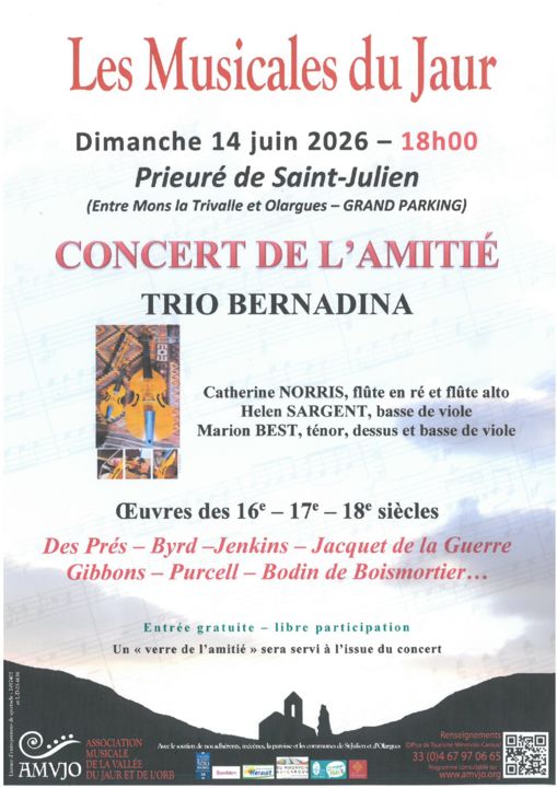 Musicales du Jaur - Concert de l'amitié