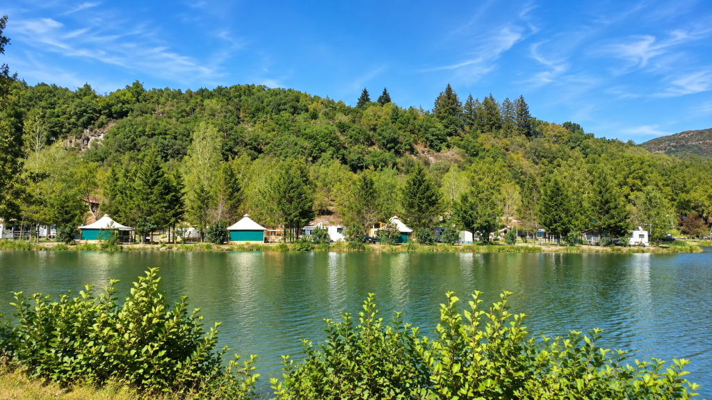 Vue sur le camping